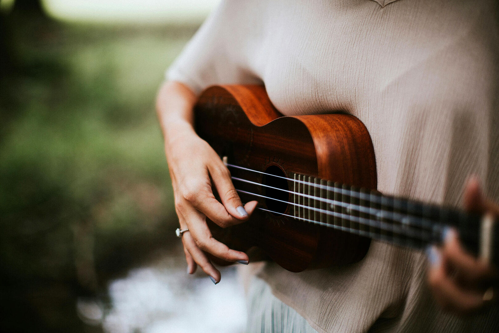 Groepsles ukelele