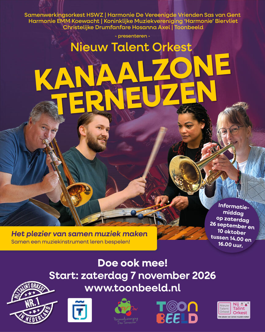 Infomiddag Nieuw Talent Orkest Kanaalzone Terneuzen