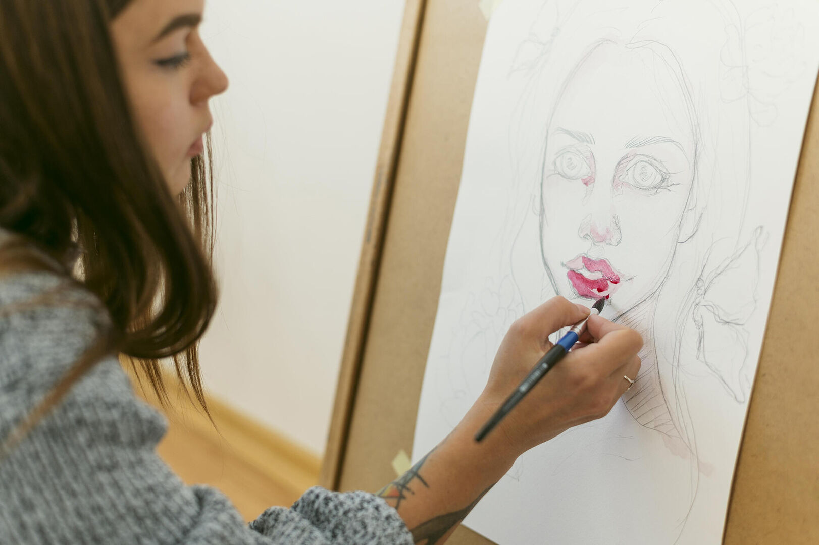 Portret tekenen met je klas